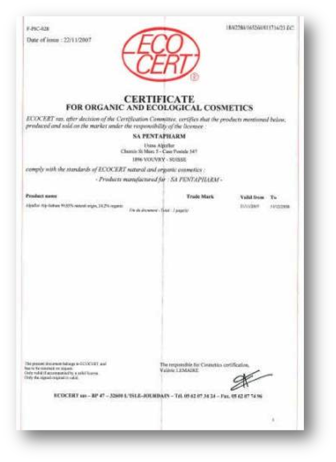 BioHope ISO Certificate